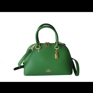 Coach Shoulder Bag Emerald Green